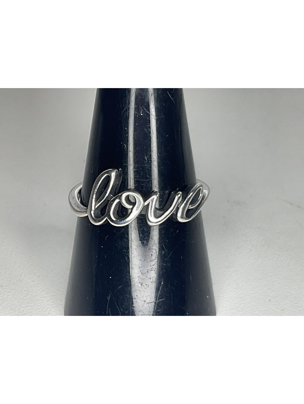 James Avery Love Script Ring Sz 8 Retired